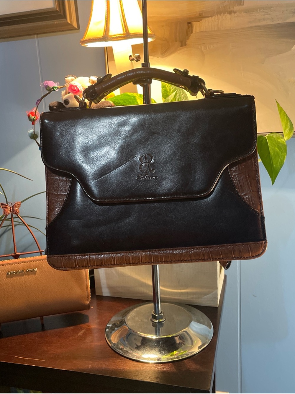 Elegant Bellerose Brown and Tan Satchel